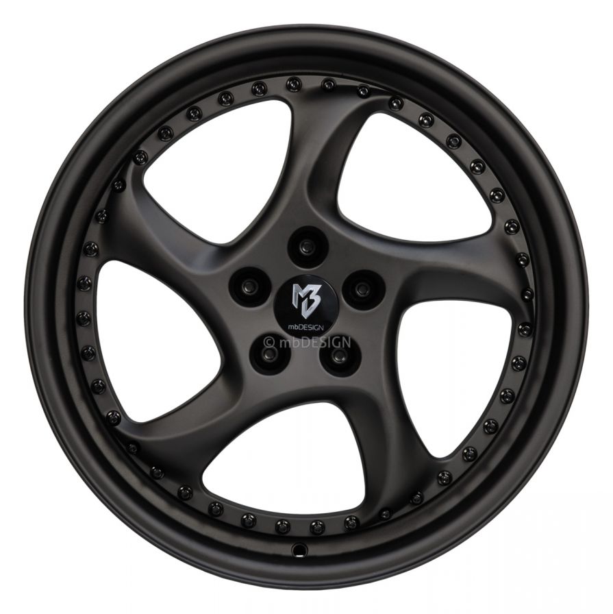 mbDESIGN<br>TURBO S - Schwarz stumpfmatt (19x8.5)